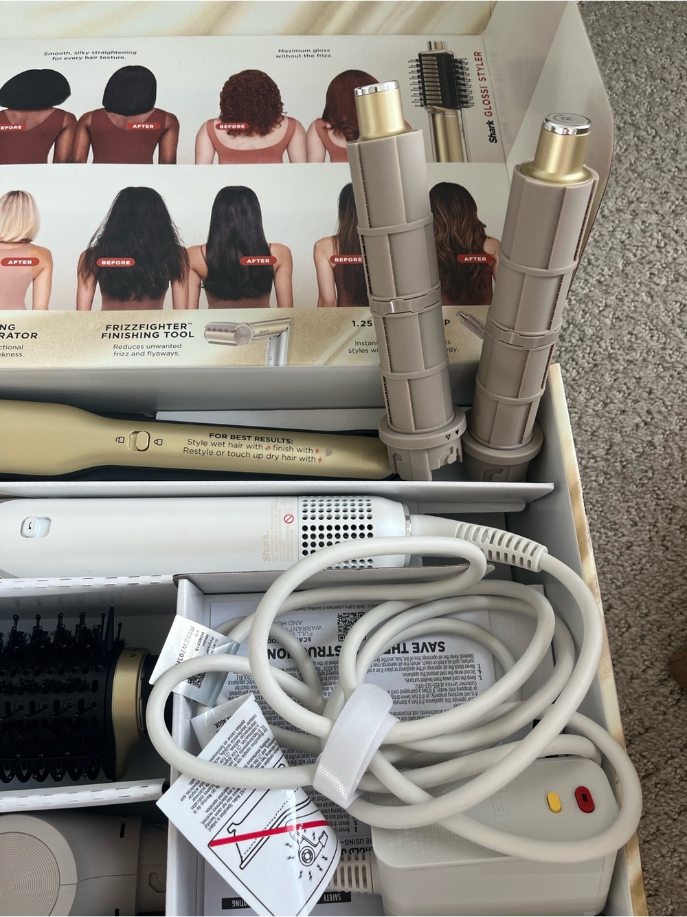 Shark Glam Hot Tool Air Styling & Drying System - Gold/Black - Picture 7 of 14
